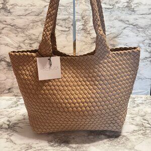 Rachel Zoe Brown Braided Tote
